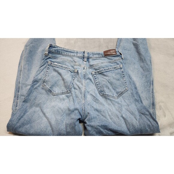 Hollister Ultra High Rise mom jeans Women Size 5L 27 x 29 blue denim jeans - Picture 3 of 9